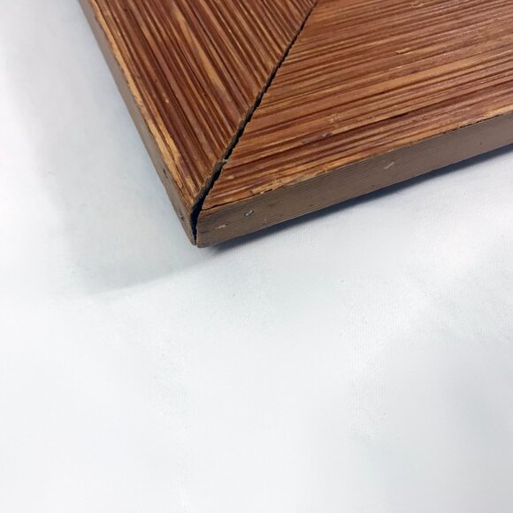 Vintage Flamingos Picture Copper relief and Wood framed 50s 60s MCM - Picture 7 of 8